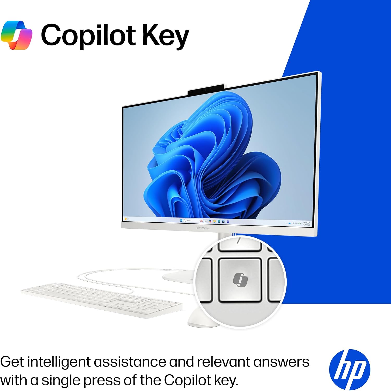 HP OmniStudio 23.8 inch All-in-One Desktop PC, FHD Display, AMD Ryzen 5 40, 8 GB RAM, 512 GB SSD, AMD Radeon Graphics, Windows 11 Home, Cotton White, 24-cv0002 (2026)